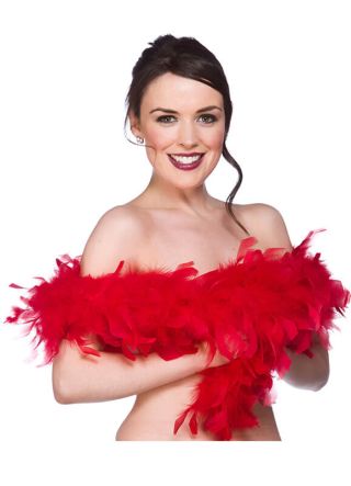 Feather Boa Red 60g - 170cm