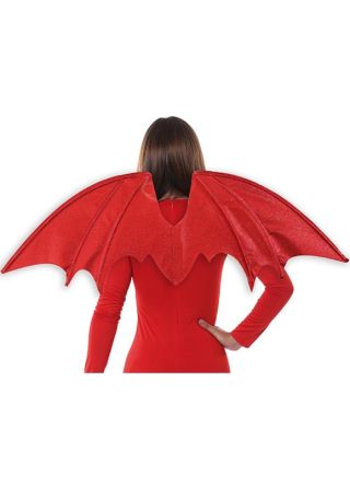 Red Glitter Devil / Dragon Wings 86x38cm