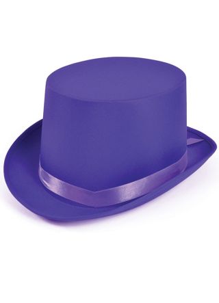 Top Hat - Satin Purple