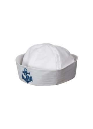 Sailor Doughboy Hat – Sequin Anchor – Kids Size