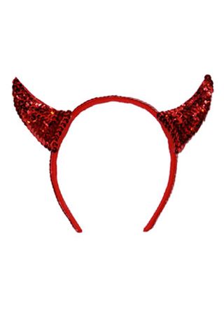 Red Sequin Devil Horns