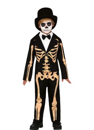 Skeleton Suit Boys Costume