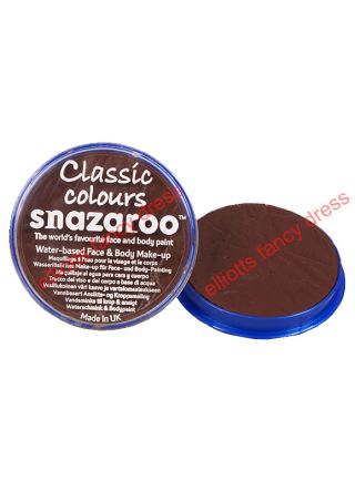 Snazaroo Dark Brown Face Paint - Classic 18ml