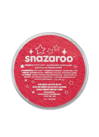 Snazaroo Sparkle Red Face Paint 18ml