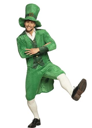 Deluxe Leprechaun Men’s Costume – Green Trousers