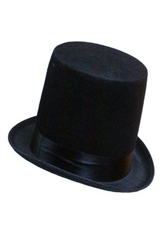 Stovepipe Black Top Hat - Abe Lincoln