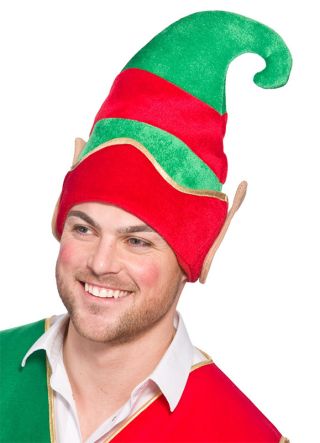 Elf Hat with Gold Brim & Ears