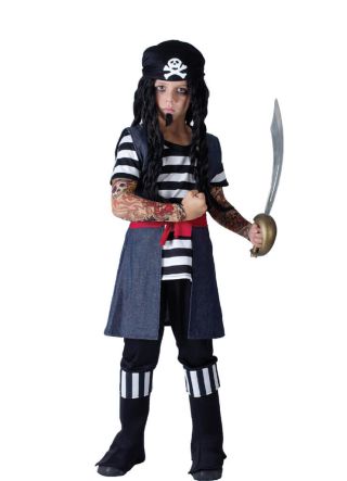 Tattooed Pirate (Boys) Costume
