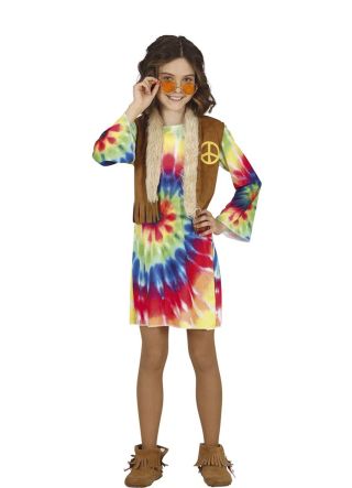 Tie-Dye Hippie Dress – Girls Costume