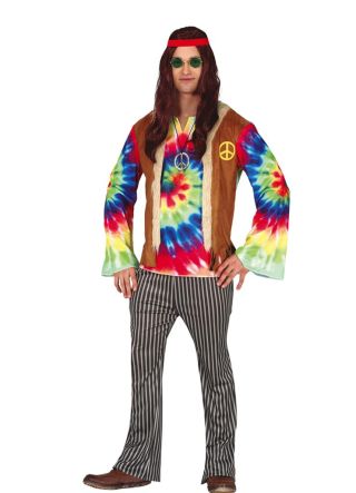 Tie-Dye Hippie Men's Costume