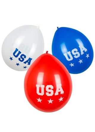 Air-fill USA Balloons 25cm - 6pk