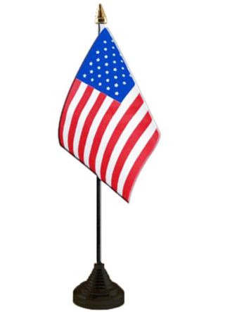 United States - USA - Table Flag 6" x 4"