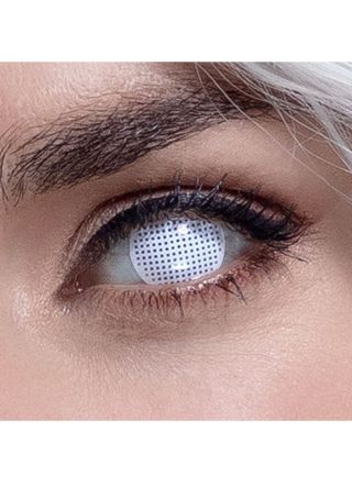 White Mesh Contact Lenses – One Week Wear