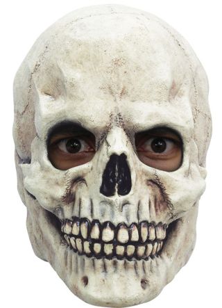 White Skull - Overhead Mask - Small Adults