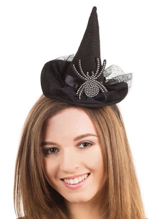 Mini Witch Hat on Headband 