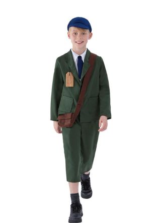 WWII Evacuee Boy - Green - Costume