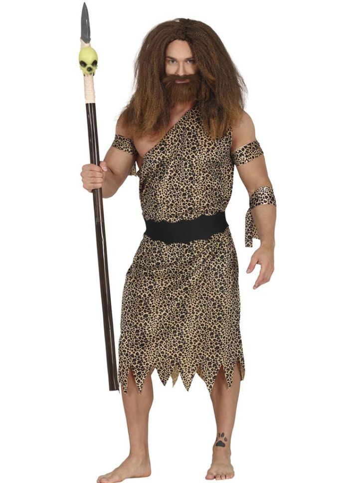 Caveman Cheetah Print Costume