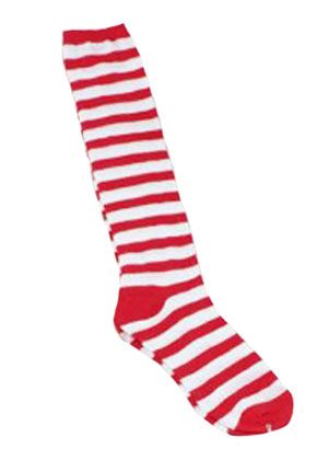 Waldo Red & White Striped Socks