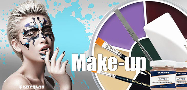 Professional Make-Up - UV - Blood - Eyelashes - Glitter * Jewels - Hairsprays 